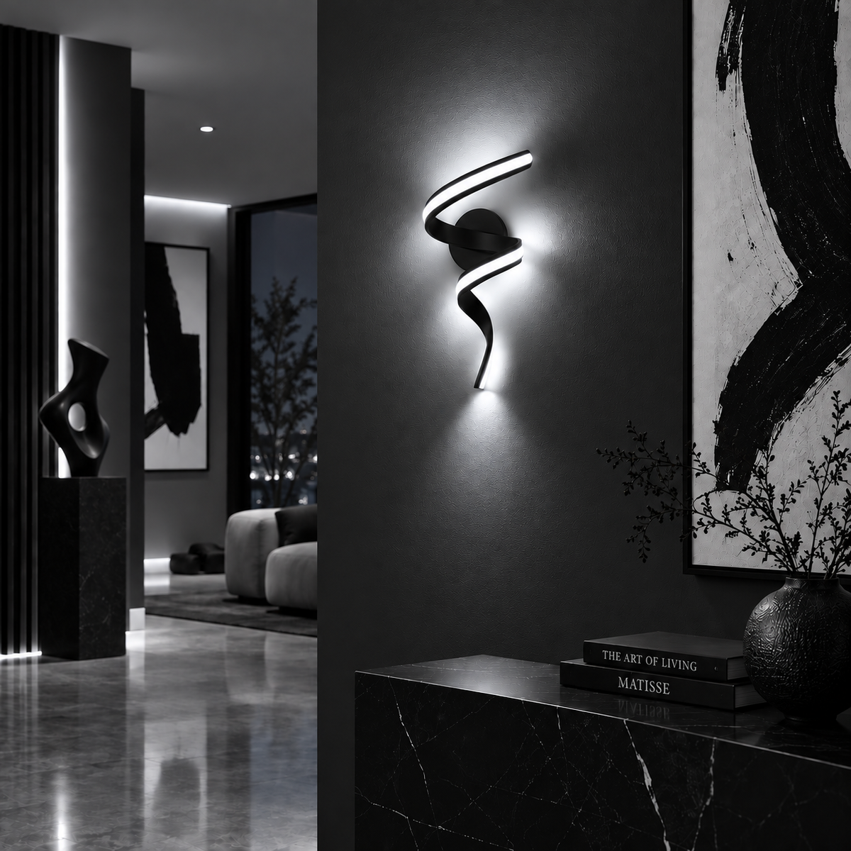 Velore – Luminaire Mural Spirale LED