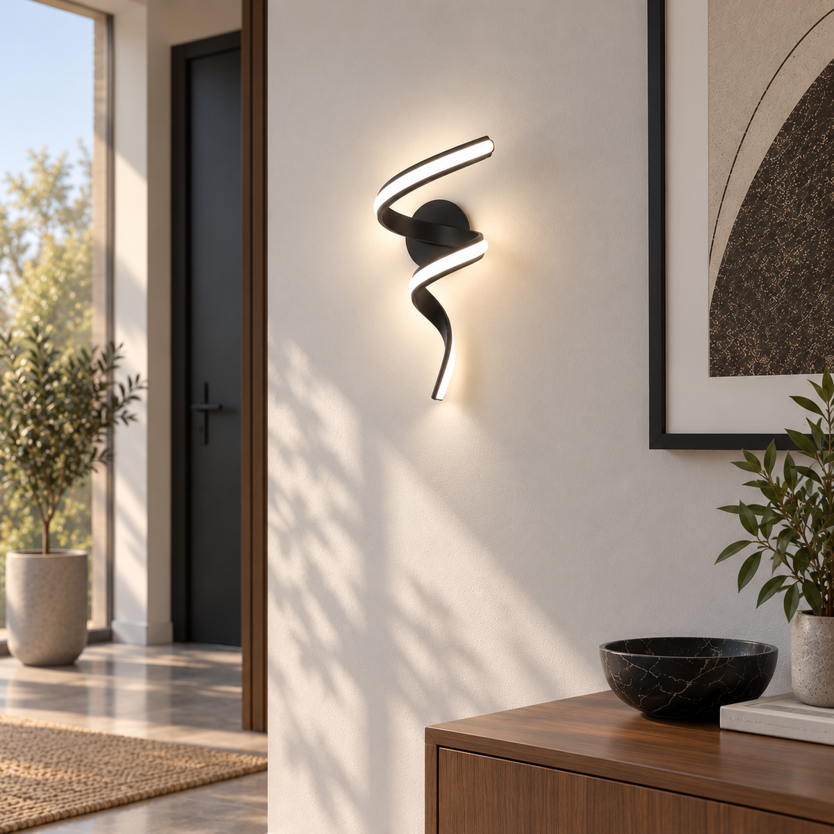Velore – Luminaire Mural Spirale LED