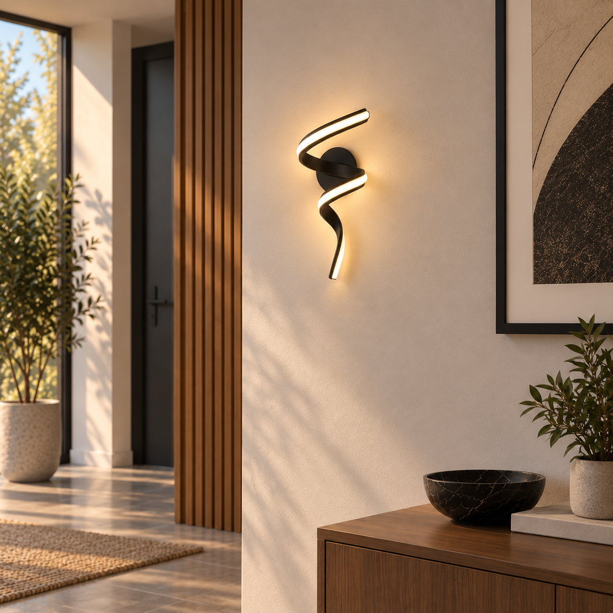 Velore – Luminaire Mural Spirale LED